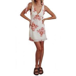 NEW ONE AND ONLY COLLECTIVE floral tied mini dress in floral